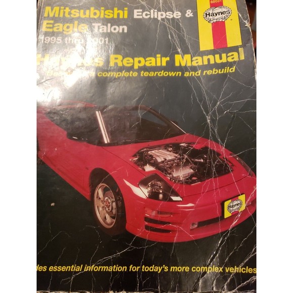 Haynes Repair Manual Mitsubishi Eclipse & Eagle Talon 1995 - 2001 All Models - Picture 3 of 3
